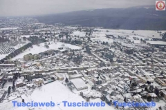 Viterbo e la Tuscia innevate viste dall\'elicottero