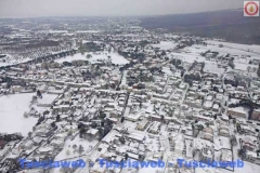 Viterbo e la Tuscia innevate viste dall\'elicottero