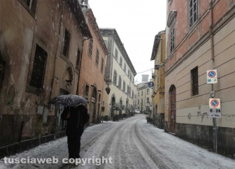 Maltempo - La neve a Viterbo
