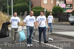 Viterbo pulita a Santa Barbara