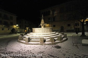 Viterbo sotto la neve