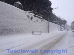 Viterbo sotto la neve - 10 ottobre - ore 10, 20 - foto Giuseppe Ferlicca