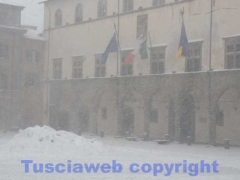 Viterbo sotto la neve - 10 ottobre - ore 10, 20 - foto Giuseppe Ferlicca