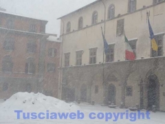 Viterbo sotto la neve - 10 ottobre - ore 10, 20 - foto Giuseppe Ferlicca