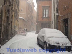 Viterbo sotto la neve - 10 ottobre - ore 10, 20 - foto Giuseppe Ferlicca