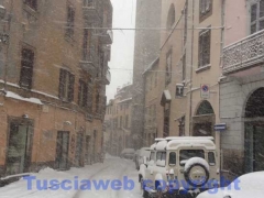 Viterbo sotto la neve - 10 ottobre - ore 10, 20 - foto Giuseppe Ferlicca