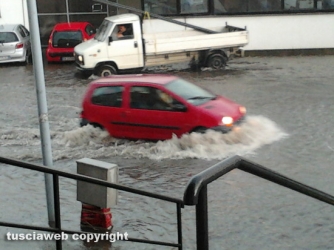 Viterbo sotto l\'acqua, le foto dei lettori