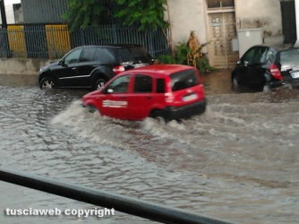 Viterbo sotto l\'acqua, le foto dei lettori