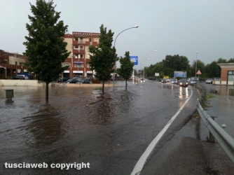 Viterbo sotto l\'acqua, le foto dei lettori - Luca Laezza