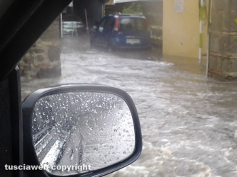 Viterbo sotto l\'acqua, le foto dei lettori