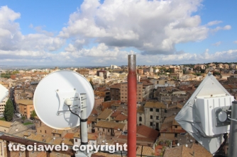Viterbo vista dalla torre del comune