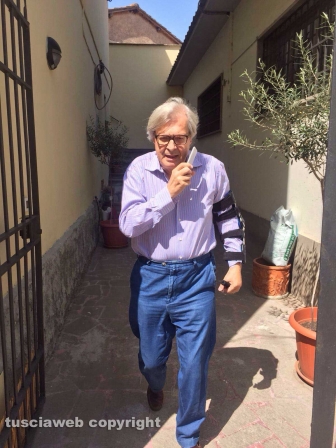 Tuscania - Vittorio Sgarbi a Casa Desdy