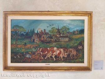 Vittorio Sgarbi inaugura la mostra a palazzo Doebbing