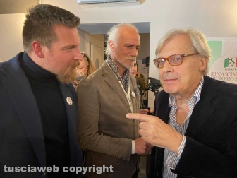 Vittorio Sgarbi con Emanuele Ricucci