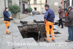 La voragine a piazza del Gesù