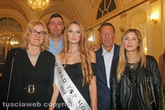 Viterbo - Valentina Beraldo con la famiglia