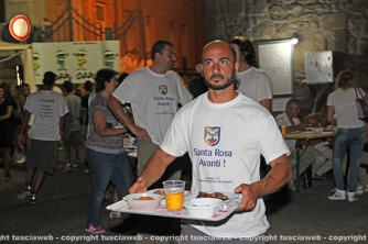 Santa Rosa - Zingaretti a cena con i facchini