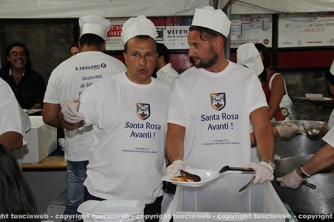 Santa Rosa - Zingaretti a cena con i facchini