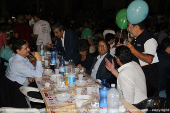 Santa Rosa - Zingaretti a cena con i facchini