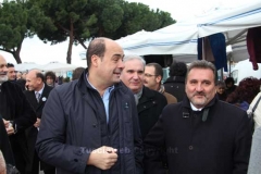 Zingaretti al mercato e a Belcolle