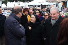 Zingaretti al mercato e a Belcolle