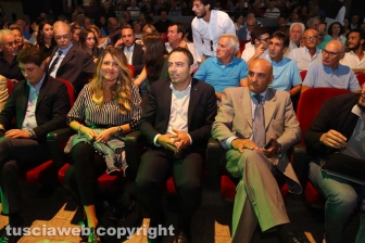 L'assessora regionale Alessandra Troncarelli col presidente della provincia Pietro Nocchi