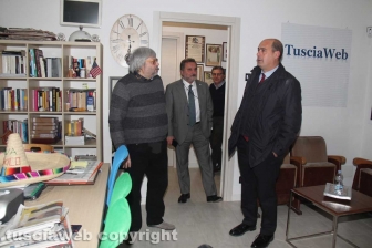 Zingaretti nella sede di Tusciaweb