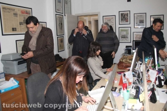 Zingaretti nella sede di Tusciaweb