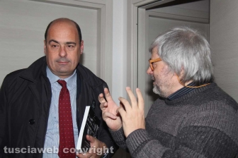 Zingaretti nella sede di Tusciaweb
