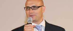 Il sindaco di Civita Castellana Gianluca Angelelli