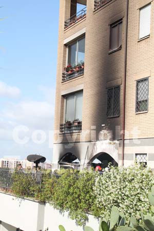 L'incendio a Via Rasetti
