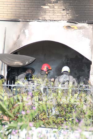 L'incendio a Via Rasetti