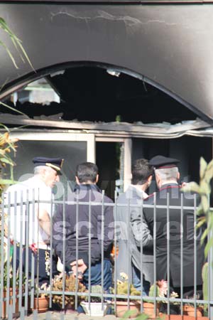 L'incendio a Via Rasetti
