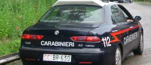 Una pattuglia dei carabinieri
