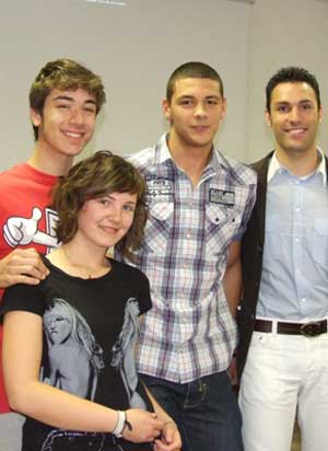 I ragazzi premiati da Orsolini