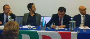 La riunione del Pd con Fassina