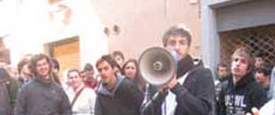 Gli studenti del Ruffini nel recente sciopero