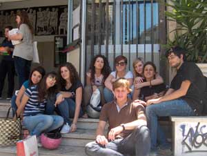 Gruppo di ragazzi del liceo linguistico