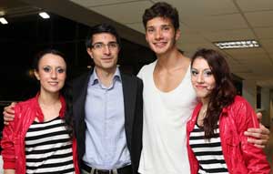 L'assessore Daniele Sabatini con Stefano De Martino