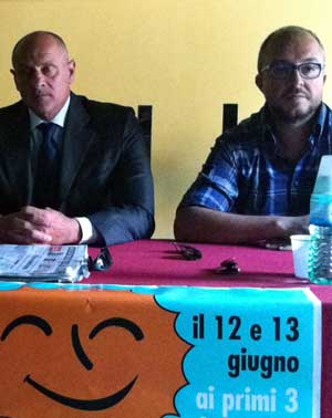 Mauro Rotelli con Fabio Rampelli