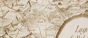 Una cartina antica di San Lorenzo Nuovo