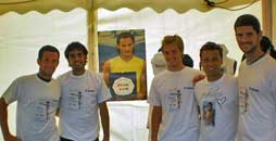 Alcuni tennisti del torneo internazionale