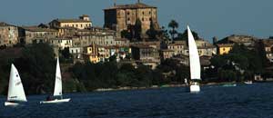 Un'immagine della gara di vela