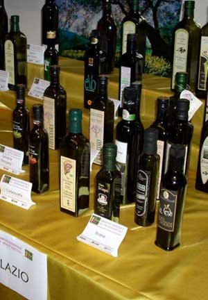 Lo stand degli olii del Lazio