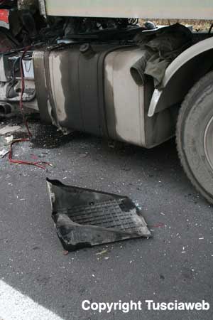 I rottami del camion