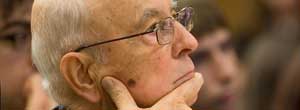 Il presidente Giorgio Napolitano