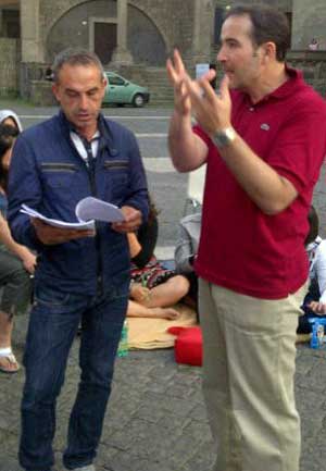 Il maestro Vignati con Antonio Giuliani