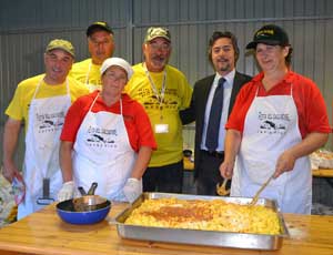 Battistoni alla festa del cacciatore