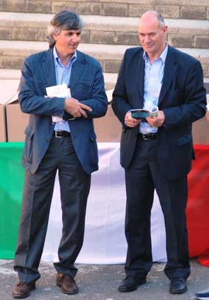 L'assessore Celli e il sindaco Mazzola