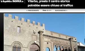 L'articolo di Repubblica sulla chiusura del centro storico